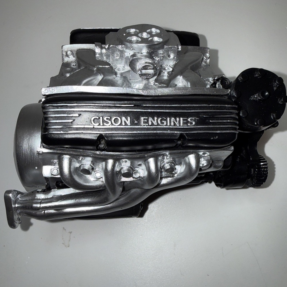 Cison Gasoline V8 Small Block Engine Model Replica Black